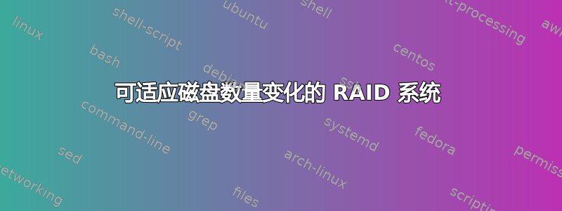 可适应磁盘数量变化的 RAID 系统