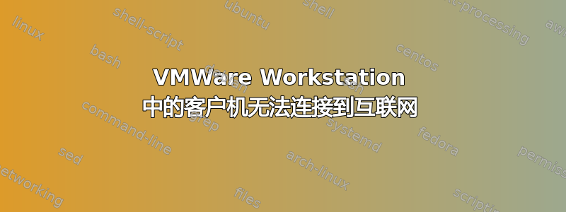 VMWare Workstation 中的客户机无法连接到互联网