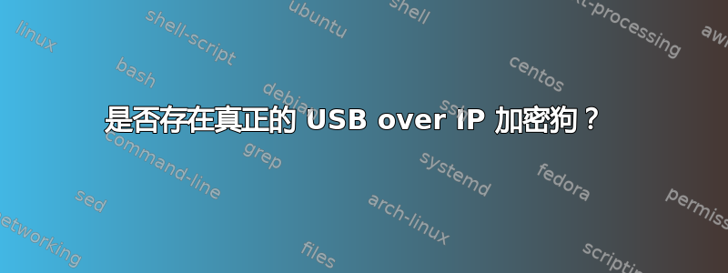 是否存在真正的 USB over IP 加密狗？ 