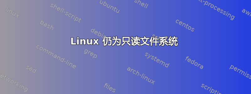 Linux 仍为只读文件系统