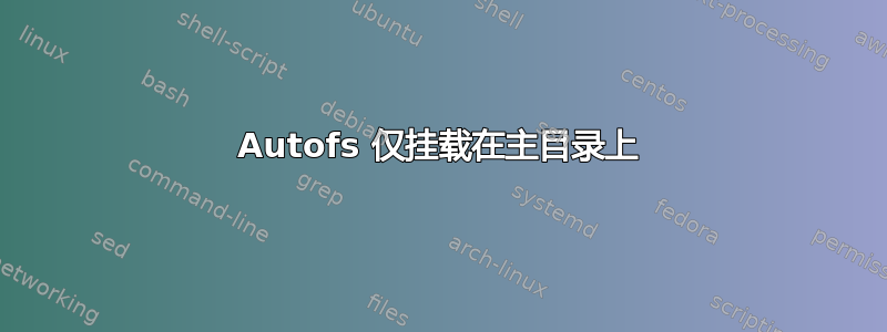 Autofs 仅挂载在主目录上