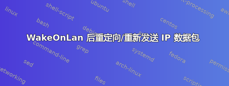 WakeOnLan 后重定向/重新发送 IP 数据包