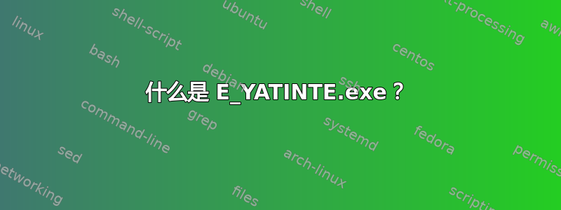 什么是 E_YATINTE.exe？