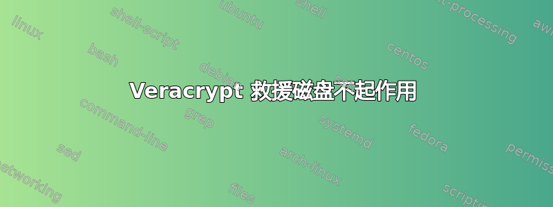 Veracrypt 救援磁盘不起作用