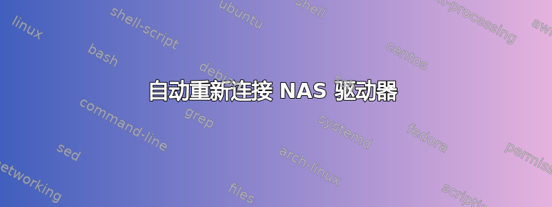 自动重新连接 NAS 驱动器