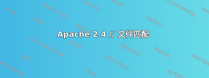 Apache 2.4 // 文件匹配