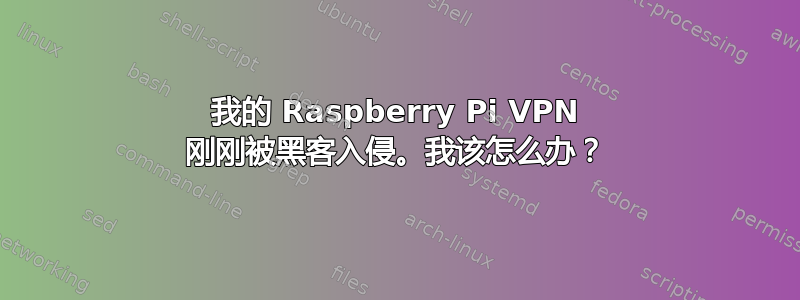 我的 Raspberry Pi VPN 刚刚被黑客入侵。我该怎么办？