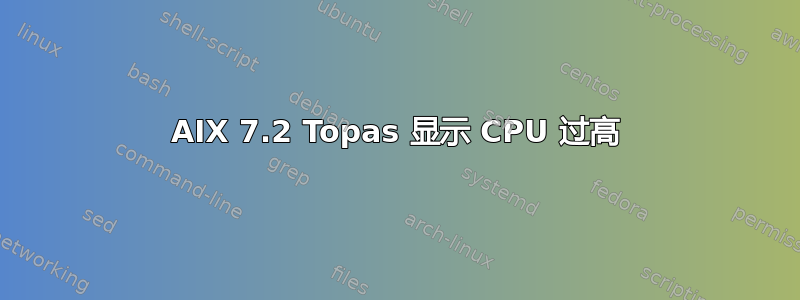 AIX 7.2 Topas 显示 CPU 过高