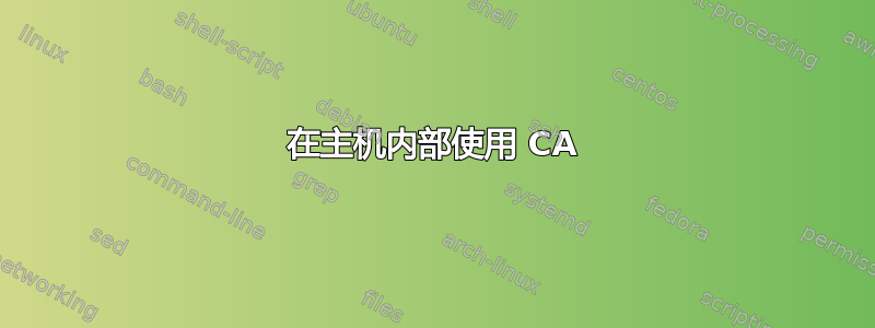 在主机内部使用 CA