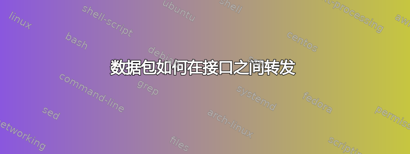 数据包如何在接口之间转发