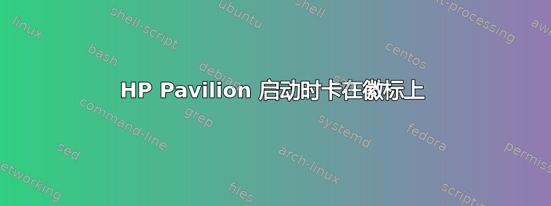 HP Pavilion 启动时卡在徽标上