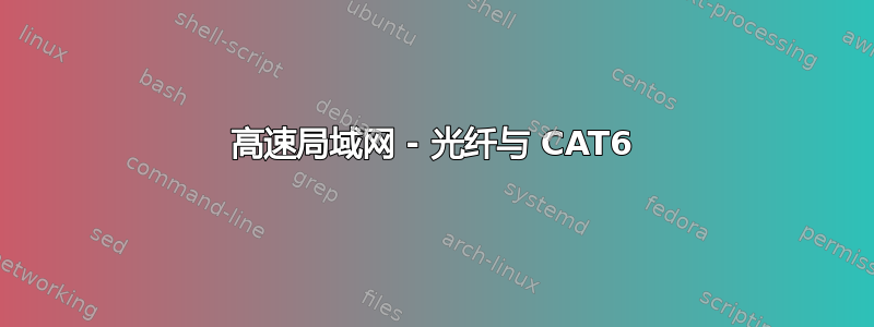 高速局域网 - 光纤与 CAT6