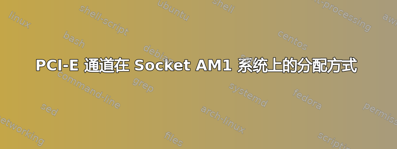 PCI-E 通道在 Socket AM1 系统上的分配方式