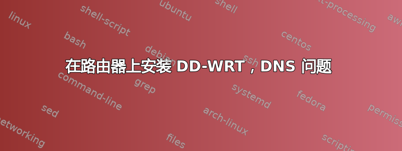 在路由器上安装 DD-WRT，DNS 问题