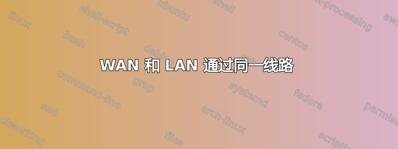 WAN 和 LAN 通过同一线路