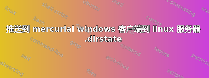 推送到 mercurial windows 客户端到 linux 服务器 .dirstate