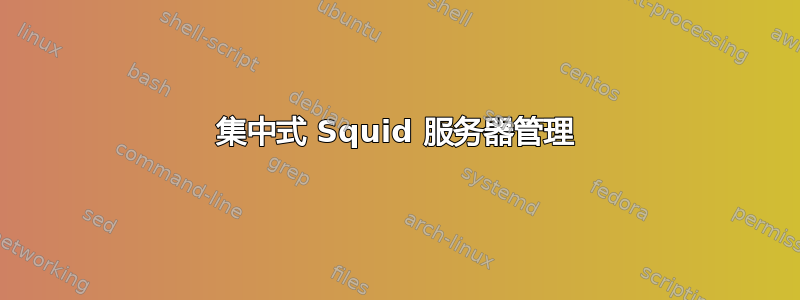 集中式 Squid 服务器管理