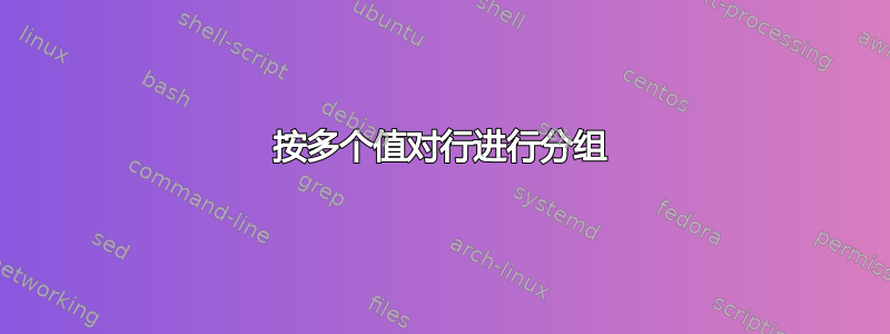 按多个值对行进行分组