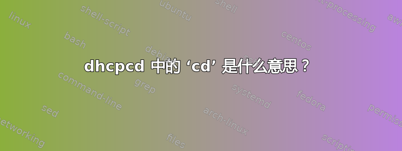 dhcpcd 中的 ‘cd’ 是什么意思？