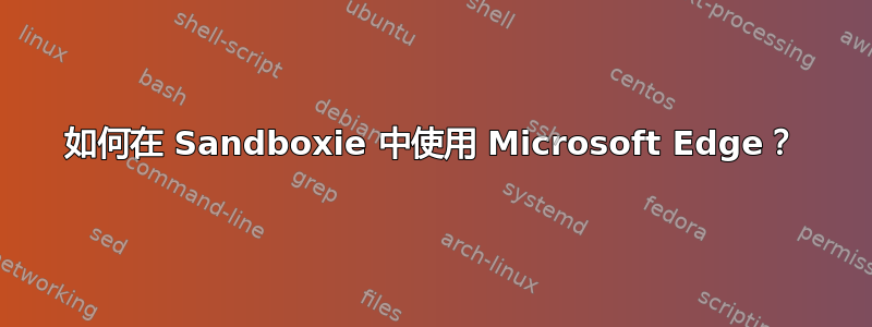 如何在 Sandboxie 中使用 Microsoft Edge？