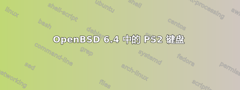 OpenBSD 6.4 中的 PS2 键盘