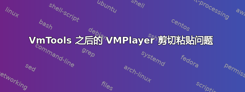 VmTools 之后的 VMPlayer 剪切粘贴问题