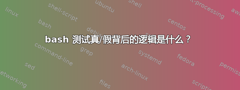 bash 测试真/假背后的逻辑是什么？