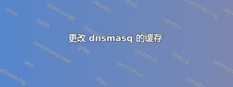 更改 dnsmasq 的缓存