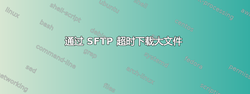 通过 SFTP 超时下载大文件