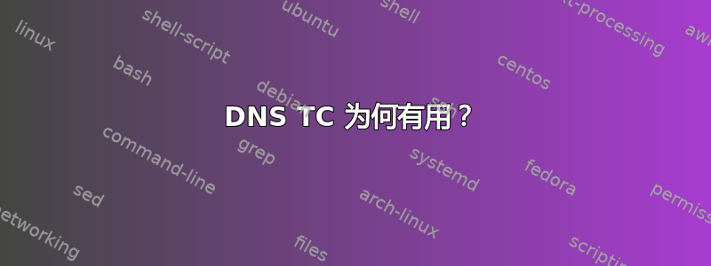 DNS TC 为何有用？