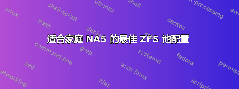 适合家庭 NAS 的最佳 ZFS 池配置