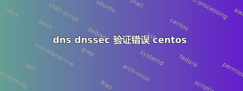 dns dnssec 验证错误 centos