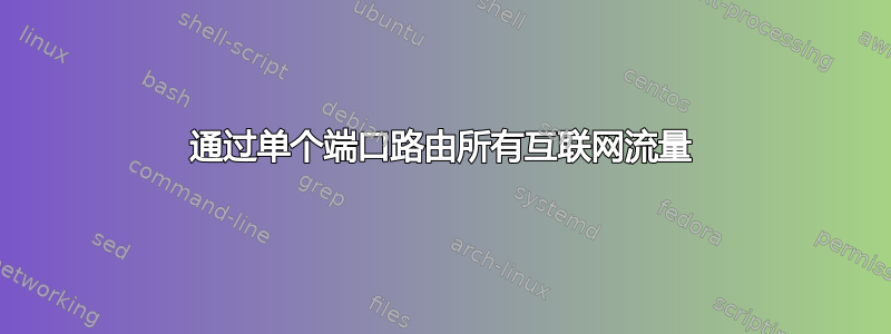 通过单个端口路由所有互联网流量