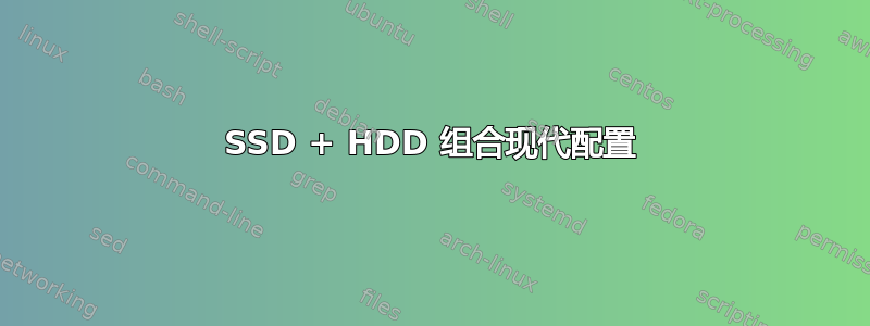 SSD + HDD 组合现代配置