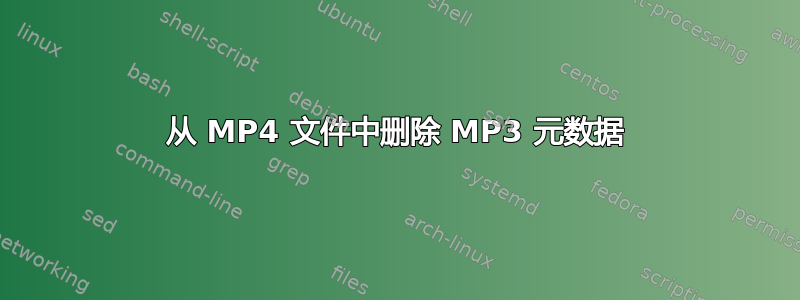 从 MP4 文件中删除 MP3 元数据