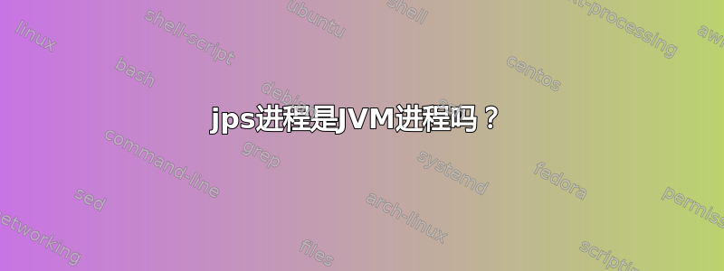 jps进程是JVM进程吗？