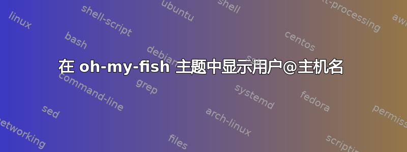 在 oh-my-fish 主题中显示用户@主机名