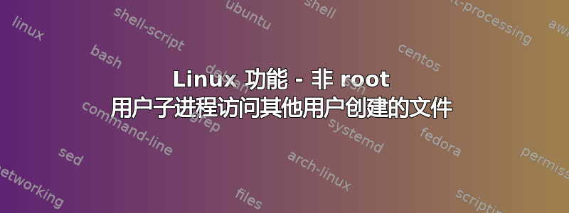 Linux 功能 - 非 root 用户子进程访问其他用户创建的文件