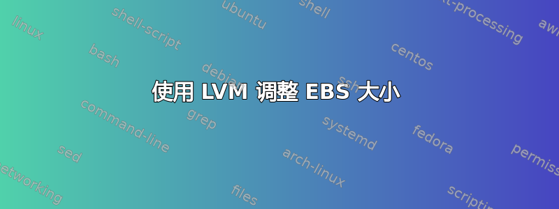 使用 LVM 调整 EBS 大小