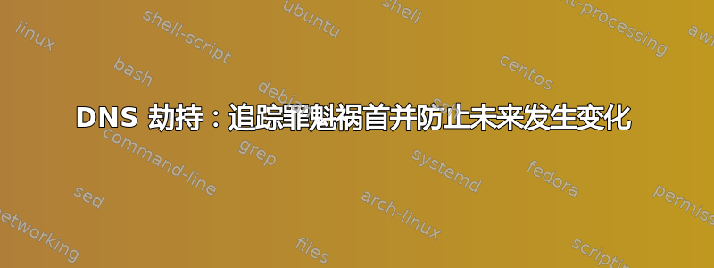 DNS 劫持：追踪罪魁祸首并防止未来发生变化