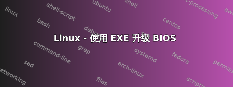 Linux - 使用 EXE 升级 BIOS