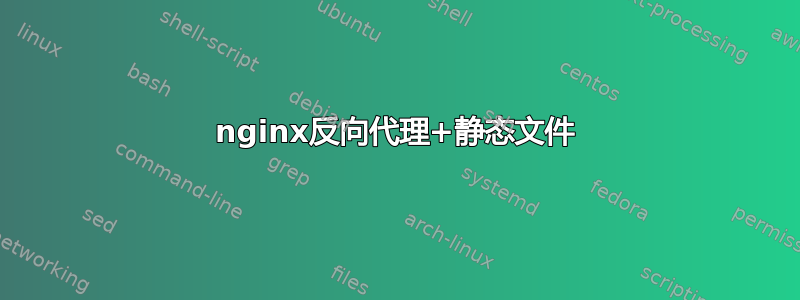 nginx反向代理+静态文件