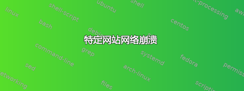 特定网站网络崩溃