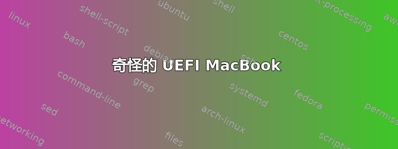 奇怪的 UEFI MacBook