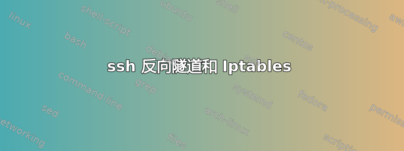 ssh 反向隧道和 Iptables