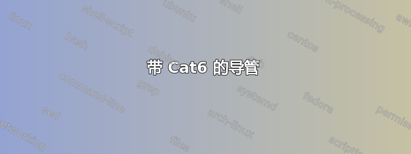 带 Cat6 的导管