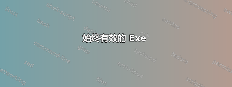 始终有效的 Exe