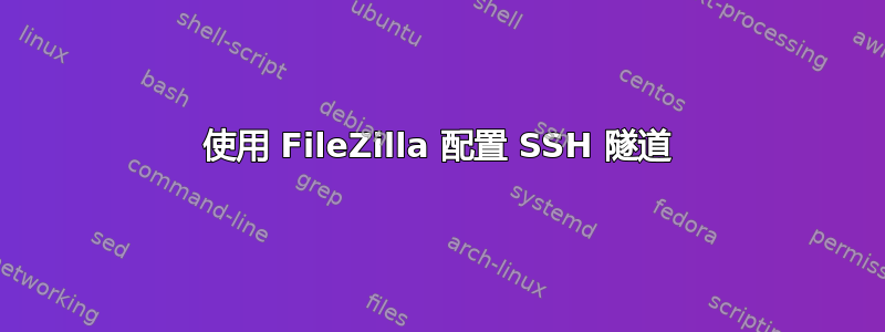 使用 FileZilla 配置 SSH 隧道