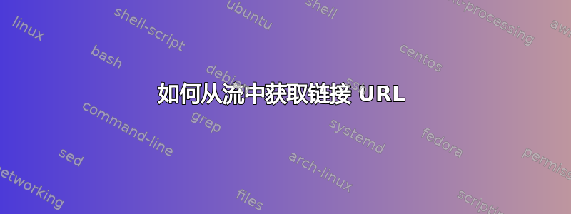 如何从流中获取链接 URL