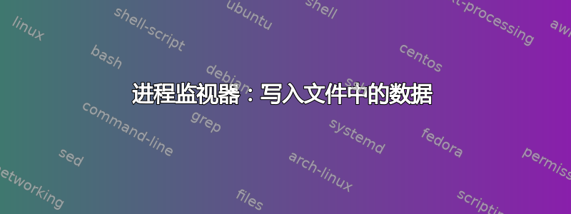 进程监视器：写入文件中的数据